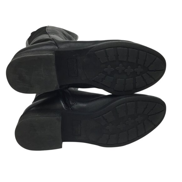 Sam Edelman Pam Over-The-Knee Black Leather Textile Boots Womens 8M - Picture 9 of 16